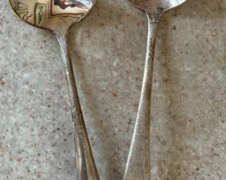 Pair of Sterling Silver Spoons.