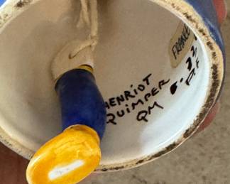 Henriot Quimper F-330 Hand Painted Bell. Photo 2 of 2.