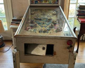 D. Gottlieb & Co. Keen For Flying Wood Pin Ball Machine. Will Turn On. Needs Some TLC. Photo 1 of 4.
