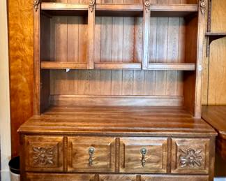 Mid-Century Two Piece Chest of Drawers with Display Shelving.