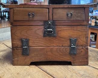 Small Primitive Antique South Korean Tanzu Cabinet. Photo 1 of 3.