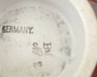 Set of 6 Blue & White German Coffee Mugs. Photo 2 of 2.