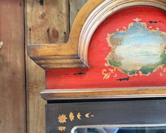 Country-Style Glass Front Display Cabinet. Measures 20" W x 12" D x 72" H. Photo 3 of 4.