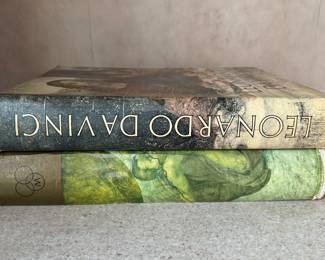 Leonardo Da Vinci & The Complete Work of Michelangelo Cocktail Table Books. Photo 1 of 3.