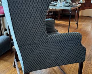 Antique John Bell of Aberdeen (Scotland) Wing Back Chair on Casters Circa 1780. Photo 2 of 4.