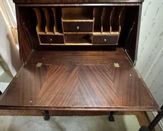 Antique Chippendale Drop Front Secretary. Photo 2 of 2.