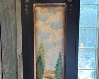 Country-Style Glass Front Display Cabinet. Measures 20" W x 12" D x 72" H. Photo 4 of 4.