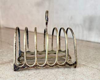 Silver Plate 6-Piece Toast Rack.