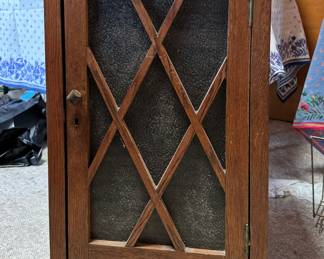 Vintage Side Table / Cabinet with Hidden Pull Out Tray. Great As Is But Paint For A Modern Coastal Look & Feel. Ask Us For Resources! Photo 1 of 4.