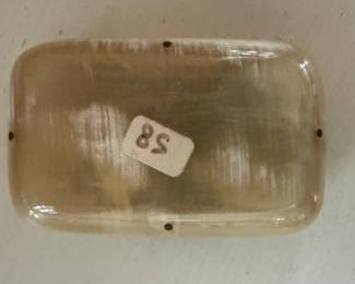 2.76" W Horn Snuff Box. Circa 1900. Photo 3 of 3.