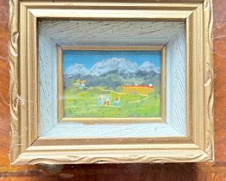 Pastoral Painting. Signed on Back By Artist. Photo 1 of 2.