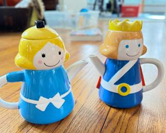 Half Tea Cup Half Tea Pot Set. Photo 1 of 2.