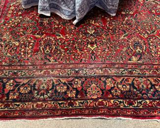 Antique Sarouk (Central Persia) Rug. Measures 9' x 12'. Photo 1 of 5.
