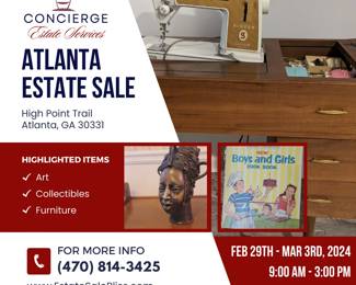 Atlanta Estate Sale Flyer 