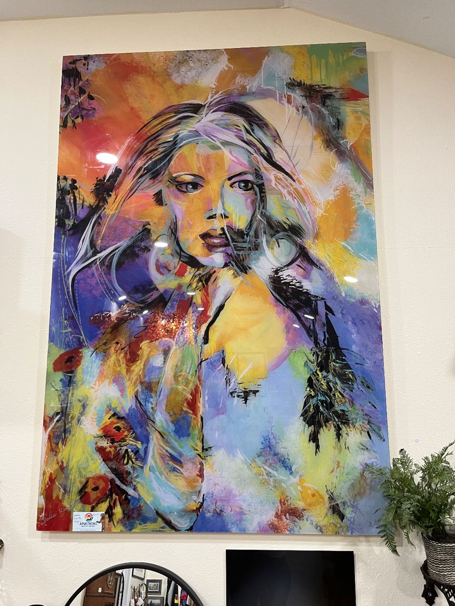 Huge Acrylic Artwork by Dalia Kantor.  Awesome. 