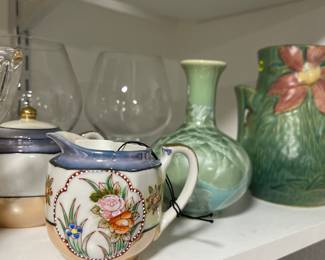 1930's Japanese Lusterware.  We have a few of these sets and they are quite beautiful.