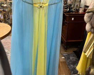 Gorgeous 1950's night gown with matching underdress. This is perfection. 