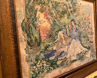 Framed Persian rugs