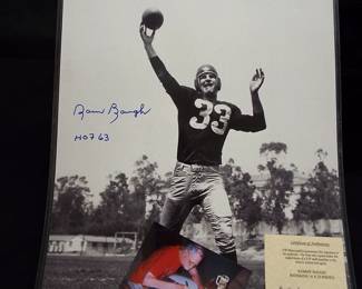 Sam Baugh autographed picture