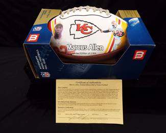 Marcus Allen Signed Football LOA