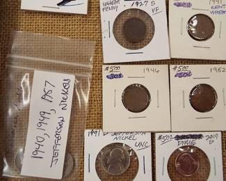 Jefferson Nickels Wheat Pennies