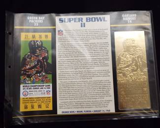 Super Bowl II Gold Ticket