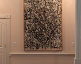 "Pollock" Style Original Oil on Canvas 51"x71"