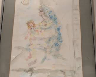 Sant Anna & Bambino '72 - Watercolor