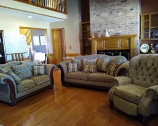Sofa, Love seat and Recliner