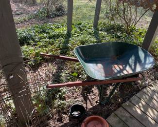 Wheelbarrow.