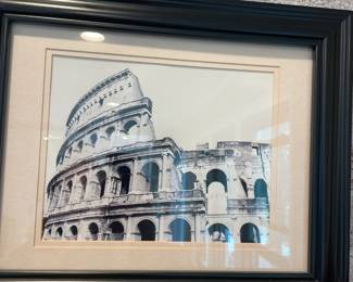 Framed print of Colosseum.