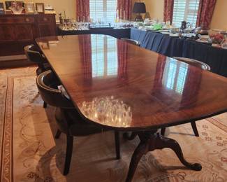 F6- Hickory Chair Dining Table with Leaves