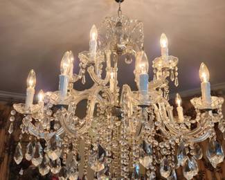 Crystal Chandelier Purchased near Murano, Italy