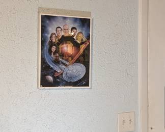 Star Trek picture with Captain Picard with number 1 and others