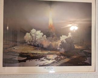 Space shuttle take off 