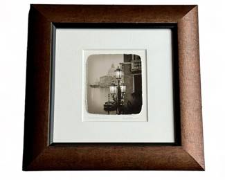 "Lamp Post Grand Canal Venice" framed photograph by Craig Sterling