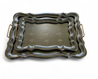 Pair of Wooden Trays