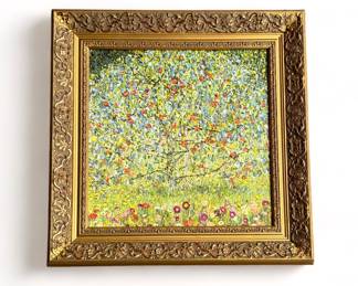 Gustav Klimt "Apple Tree" - 12" x 12" on canvas