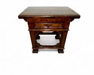 PAIR of 1790 Italian antique wooden side tables