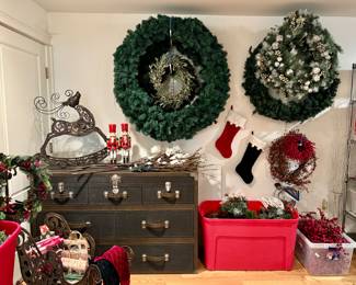 Restoration Hardware - Antique Steamer Trunk wide Dresser and Topper Set