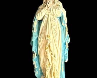 Plaster Madonna Statue