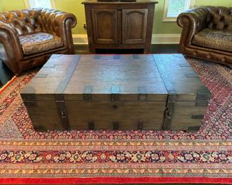 Restoration Hardware heirloom silver chest Coffee Table Trunk