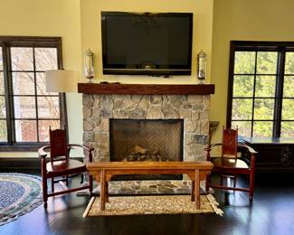 Oak Church Bench with peg construction