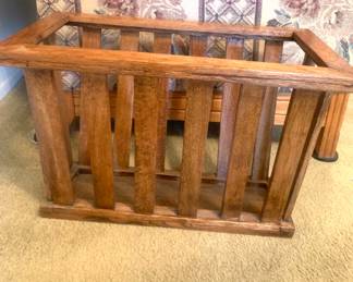 Oak Magazine Holder