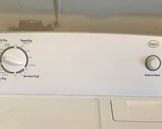 Close-up of Roper Electric Dryer
