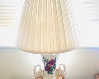 Vintage Floral Lamp