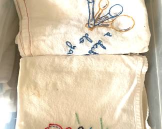 Embroidered Tea Towels