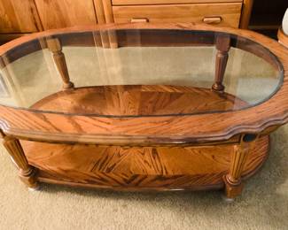 Oval Oak Coffee Table