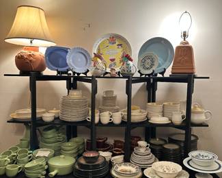 Dish Sets, Plates, Lamps
