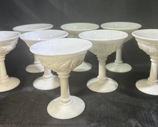 Westmoreland Milk Glass Sherbert or Champagne Goblets